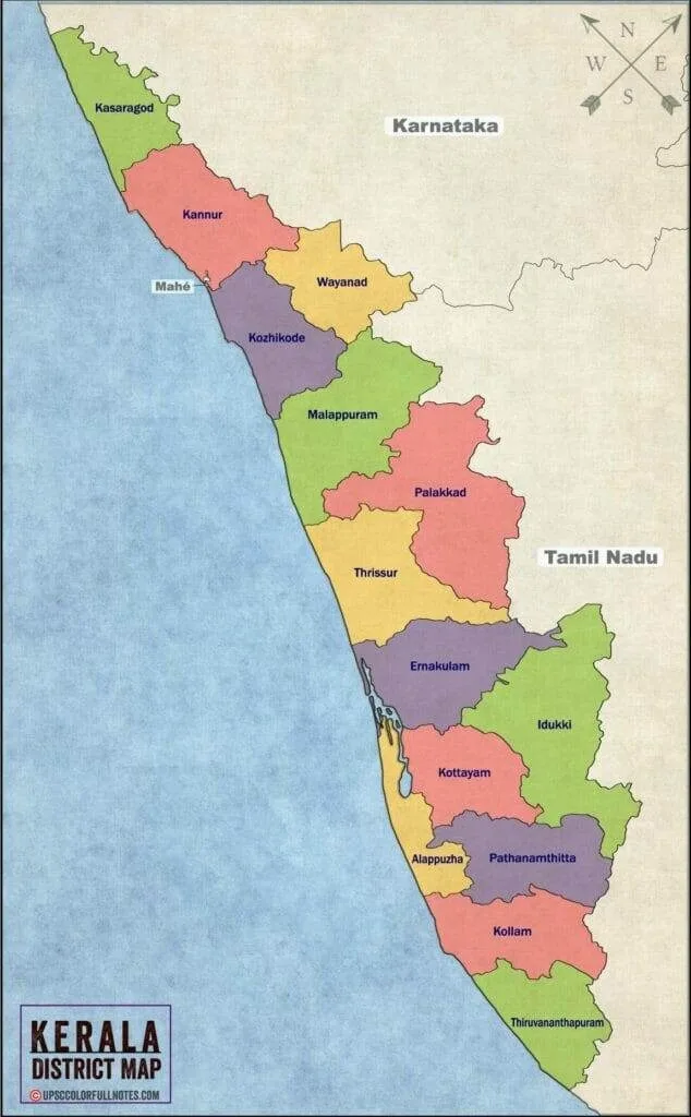 Kerala Backwaters Map