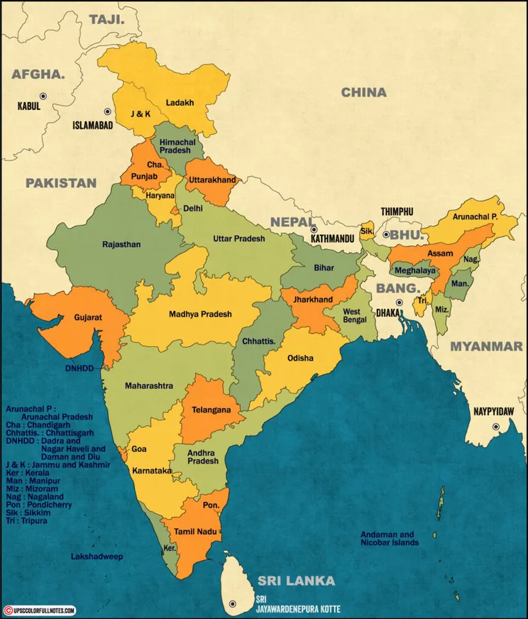 Class 9 Geography Map Work Chapter 2 Physical Features of India - Learn CBSE