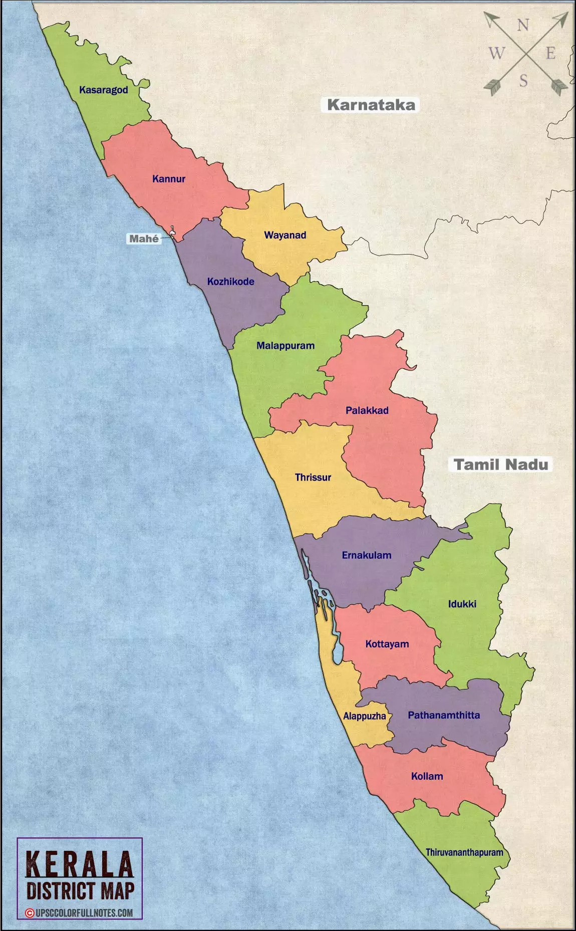 Tamil Nadu Map  Map of Tamil Nadu  State Districts Information and Facts
